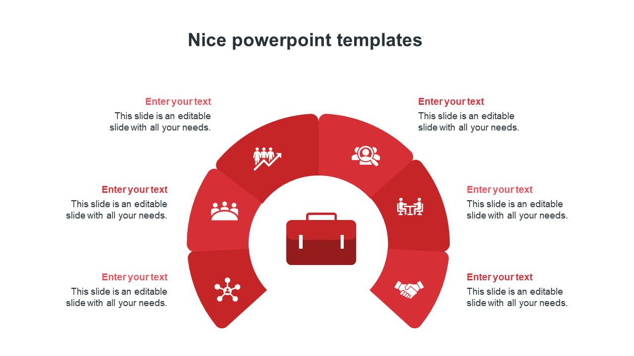 Free - Eye-Catching Nice PowerPoint Templates|6 Slides Pack